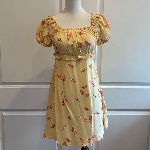 FLYNN SKYE Lou Mini Dress Sunshine Blooms NWOT Size Small - Picture 6 of 6